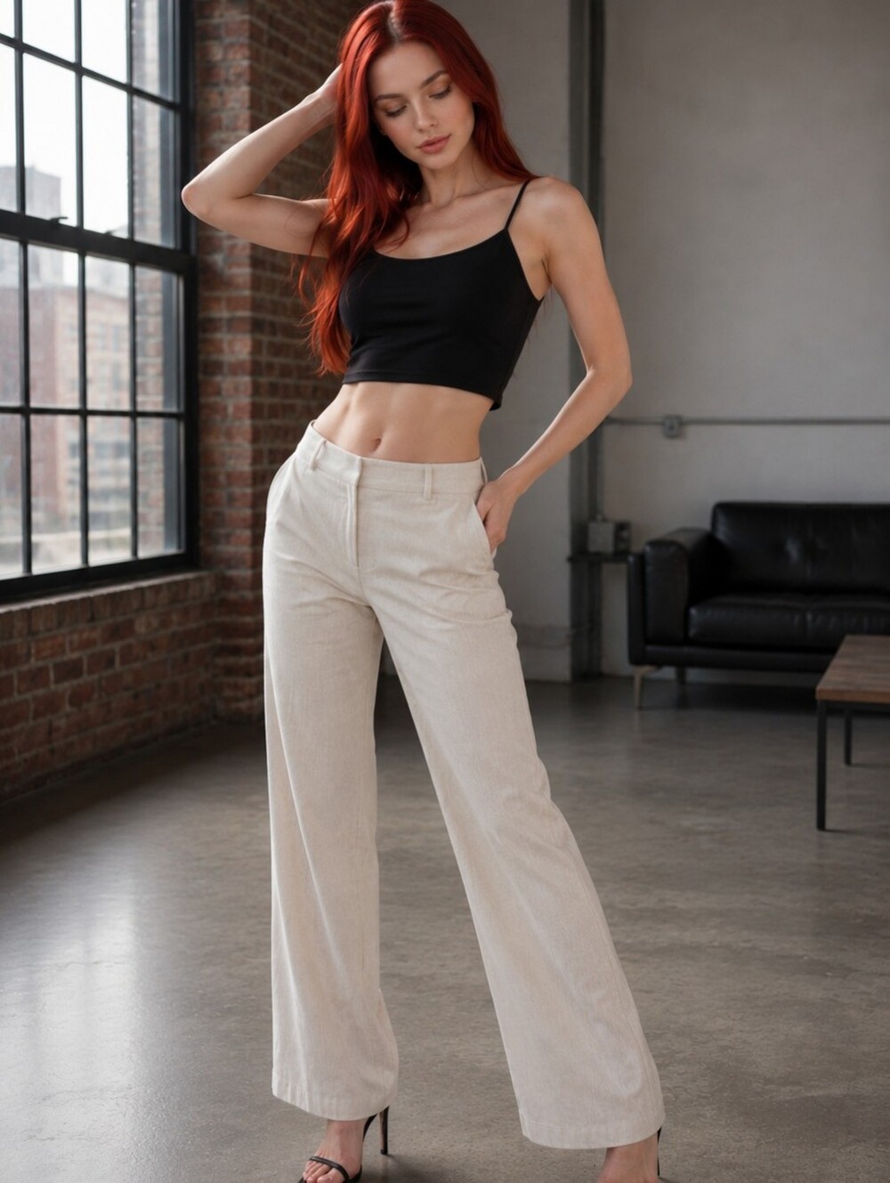 The Limited Cream Trouser Pants 14R White Minimalist Quiet Luxury Career Chic